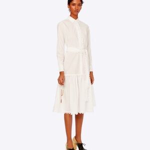 Tory Burch White Shirt Dress